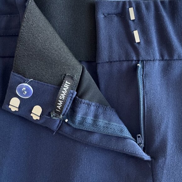 Maurices 22 NAVY Blue Cropped Smart Fit Work Dress Pants - Picture 10 of 12